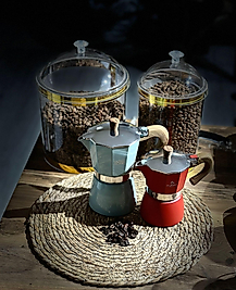 Moka Pot 3 Cup kırmızı