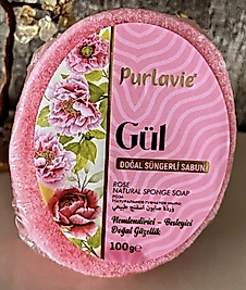 Kendinden Süngerli Gül Sabunu