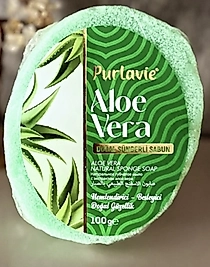 Kendinden Süngerli Aloe veralı Sabun